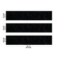 99DECO - Crédence cuisine en aluminium - effet marbre noir - 300x20 cm (en 3 bandeaux) - vignette