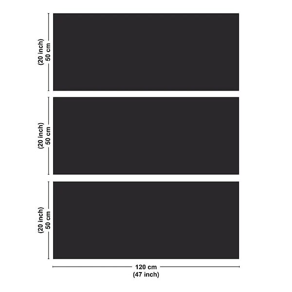 99DECO - Crédence cuisine en aluminium - effet ardoise gris RAL7016 - 360x50 cm (en 3 bandeaux) - large