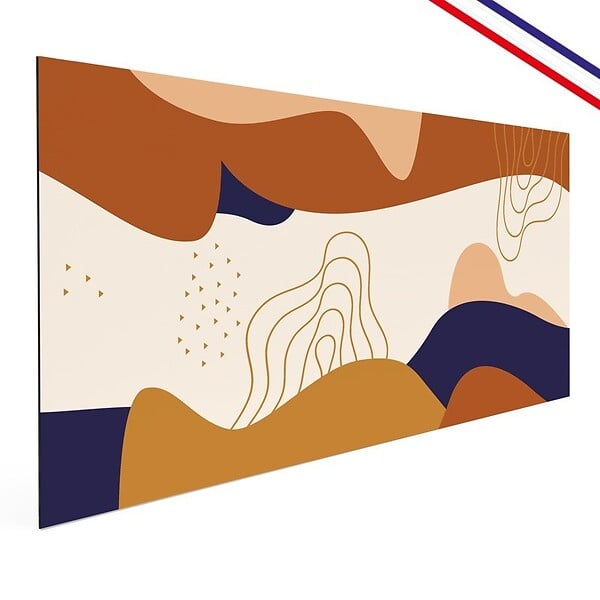 99DECO - Crédence cuisine en aluminium - design orange - 240x50 cm (en 2 bandeaux) - large