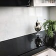 99DECO - Crédence cuisine en aluminium - marbre blanc - 240x50 cm (en 2 bandeaux) - vignette