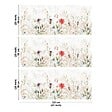 99DECO - Crédence cuisine en aluminium - motif floral marron - 360x50 cm (en 3 bandeaux) - vignette