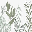 99DECO - Crédence cuisine en aluminium - floral vert sauge - 360x50 cm (en 3 bandeaux) - vignette