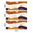99DECO - Crédence cuisine en aluminium - design orange - 360x50 cm (en 3 bandeaux) - vignette