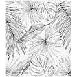 99DECO - Fond de hotte en aluminium - motif floral noir - 70x60 cm - vignette
