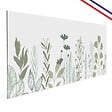 99DECO - Crédence cuisine en aluminium - floral vert sauge - 300x20 cm (en 3 bandeaux) - vignette