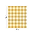 99DECO - Fond de hotte en aluminium - motif vichy orange - 70x60 cm - vignette