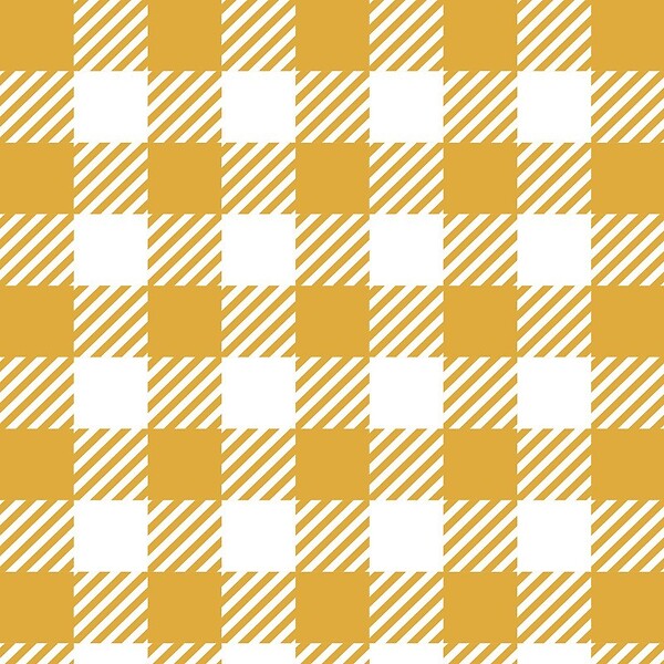 99DECO - Fond de hotte en aluminium - motif vichy orange - 70x60 cm - large