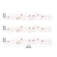 99DECO - Crédence cuisine en aluminium - motif floral ocre - 300x20 cm (en 3 bandeaux) - vignette
