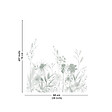 99DECO - Fond de hotte en aluminium - motif floral vert - 70x60 cm - vignette