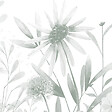 99DECO - Fond de hotte en aluminium - motif floral vert - 70x60 cm - vignette