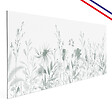 99DECO - Fond de hotte en aluminium - motif floral vert - 70x60 cm - vignette