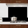 99DECO - Crédence cuisine en aluminium - essentiel noir - 300x20 cm (en 3 bandeaux) - vignette