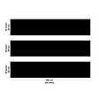99DECO - Crédence cuisine en aluminium - essentiel noir - 300x20 cm (en 3 bandeaux) - vignette