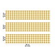 99DECO - Crédence cuisine en aluminium - motif vichy orange - 300x20 cm (en 3 bandeaux) - vignette