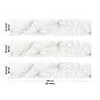 99DECO - Crédence cuisine en aluminium - floral vert - 300x20 cm (en 3 bandeaux) - vignette
