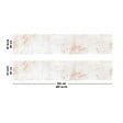 99DECO - Crédence cuisine en aluminium - effet marbre beige - 200x20 cm (en 2 bandeaux) - vignette