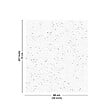 99DECO - Fond de hotte en aluminium - motif terrazzo blanc et noir - 70x60 cm - vignette