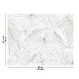 99DECO - Fond de hotte en aluminium - motif floral vert - 70x90 cm - vignette