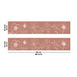 99DECO - Crédence cuisine en aluminium - motif floral terracotta et blanc - 200x20 cm (en 2 bandeaux) - vignette