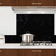 99DECO - Fond de hotte de cuisine en aluminium - 70x90 cm - Noir - vignette