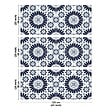 99DECO - Crédence cuisine en aluminium - effet carreaux de ciment bleu - 360x50 cm (en 3 bandeaux) - vignette