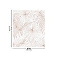 99DECO - Fond de hotte en aluminium - motif floral terracotta - 70x60 cm - vignette