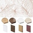 99DECO - Fond de hotte en aluminium - motif floral terracotta - 70x60 cm - vignette