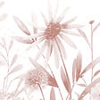 99DECO - Crédence cuisine en aluminium - motif floral ocre - 200x20 cm (en 2 bandeaux) - vignette