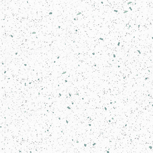 99DECO - Fond de hotte en aluminium - motif terrazzo blanc et vert - 70x60 cm - large