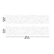 99DECO - Crédence cuisine en aluminium - motif terrazzo blanc et noir - 200x20 cm (en 2 bandeaux) - vignette
