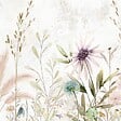 99DECO - Fond de hotte en aluminium - motif floral marron - 70x60 cm - vignette