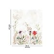 99DECO - Fond de hotte en aluminium - motif floral marron - 70x60 cm - vignette