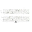 99DECO - Crédence cuisine en aluminium - floral vert - 200x20 cm (en 2 bandeaux) - vignette