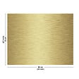 99DECO - Fond de hotte en aluminium - effet industriel doré - 70x90 cm - vignette