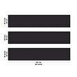 99DECO - Crédence cuisine en aluminium - effet ardoise gris RAL7016 - 300x20 cm (en 3 bandeaux) - vignette