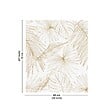 99DECO - Fond de hotte en aluminium - motif floral caramel - 70x60 cm - vignette