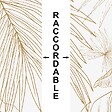 99DECO - Fond de hotte en aluminium - motif floral caramel - 70x60 cm - vignette