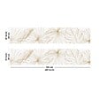 99DECO - Crédence cuisine en aluminium - floral caramel - 200x20 cm (en 2 bandeaux) - vignette