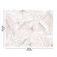 99DECO - Fond de hotte en aluminium - motif floral terracotta - 70x90 cm - vignette