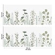 99DECO - Crédence cuisine en aluminium - floral vert sauge - 240x50 cm (en 2 bandeaux) - vignette