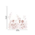 99DECO - Fond de hotte en aluminium - motif floral ocre - 70x60 cm - vignette