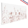 99DECO - Fond de hotte en aluminium - motif floral ocre - 70x60 cm - vignette