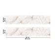 99DECO - Crédence cuisine en aluminium - floral terracotta - 200x20 cm (en 2 bandeaux) - vignette