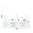 99DECO - Fond de hotte en aluminium - motif floral vert - 70x90 cm - vignette
