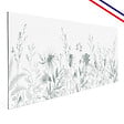 99DECO - Fond de hotte en aluminium - motif floral vert - 70x90 cm - vignette