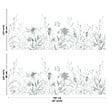 99DECO - Crédence cuisine en aluminium - motif floral vert - 240x50 cm (en 2 bandeaux) - vignette