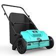 INTEC - Balayeuse à gazon Ramasse feuilles Brosse rotative renforcées Larg 53cm reglable Grand Bac 100L INTEC - vignette