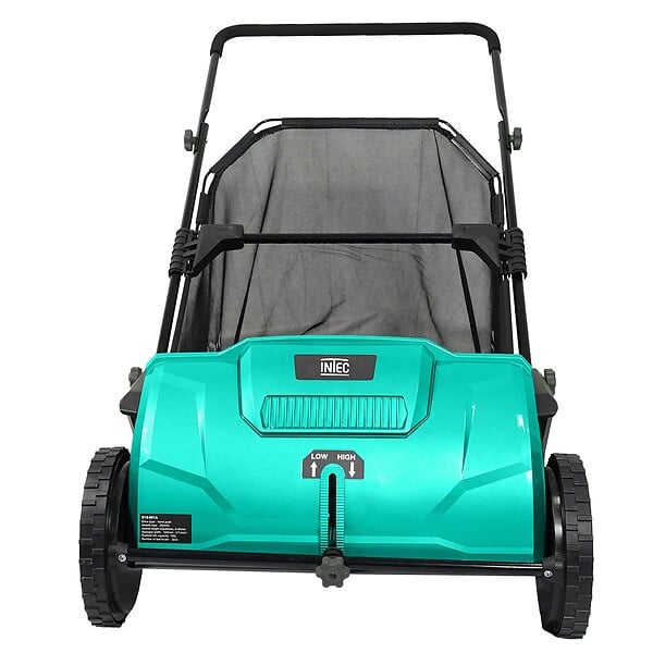INTEC - Balayeuse à gazon Ramasse feuilles Brosse rotative renforcées Larg 53cm reglable Grand Bac 100L INTEC - large