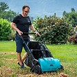 INTEC - Balayeuse à gazon Ramasse feuilles Brosse rotative renforcées Larg 53cm reglable Grand Bac 100L INTEC - vignette