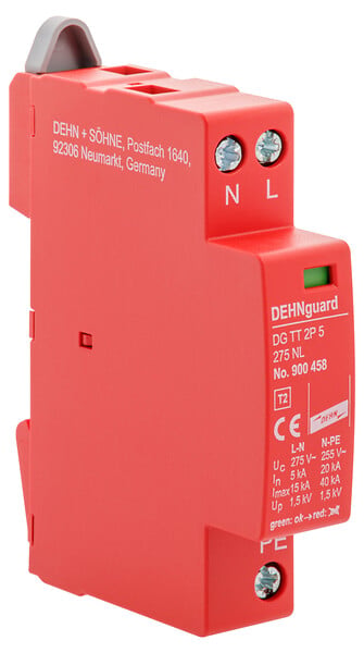 DEHN - Dehn Parafoudre monobloc monophasé 5 kA DHENGUARD fiable et performant pour votre installation électrique - large
